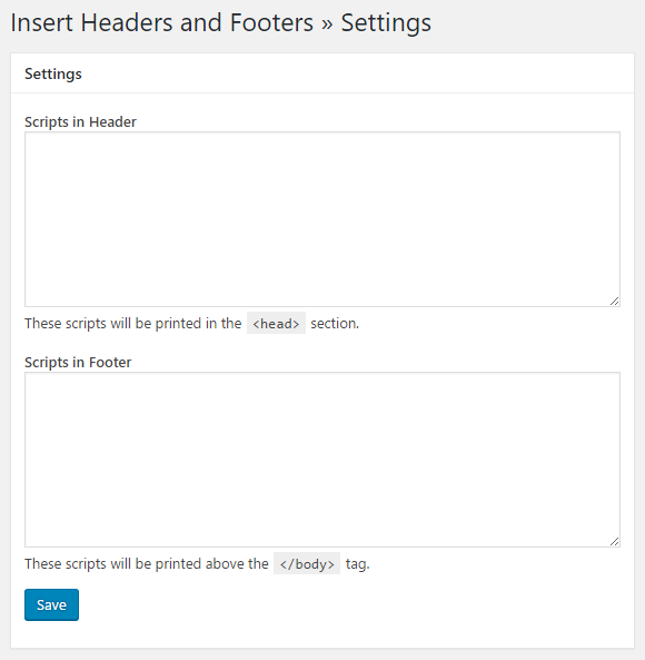 Añadir código al header y el footer de wordpress